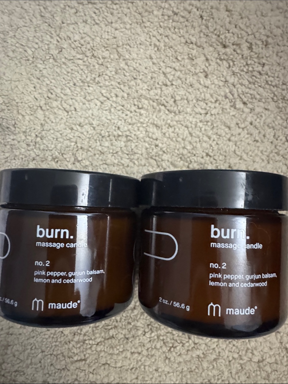 M Maude BUM . No. 2 Massage Candle – perfect for travel travel also